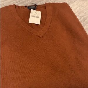 NWT Jcrew Italian merino sweater nut color